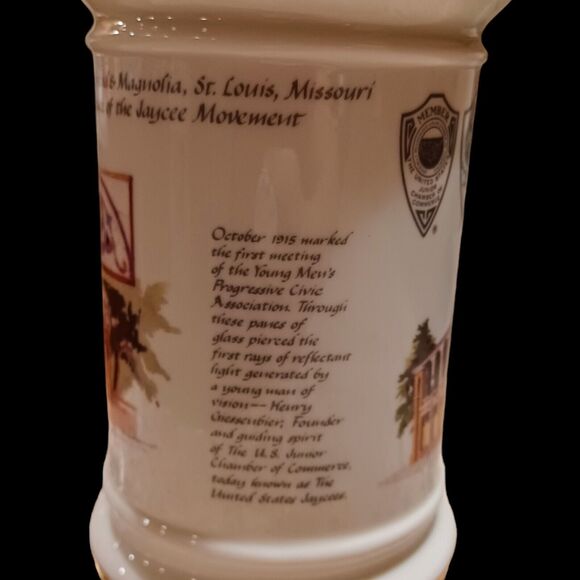 VTG 1989 U.S. Jaycee Decanter Series Number 1 Mission Inn St. Louis Missouri - Picture 6 of 12